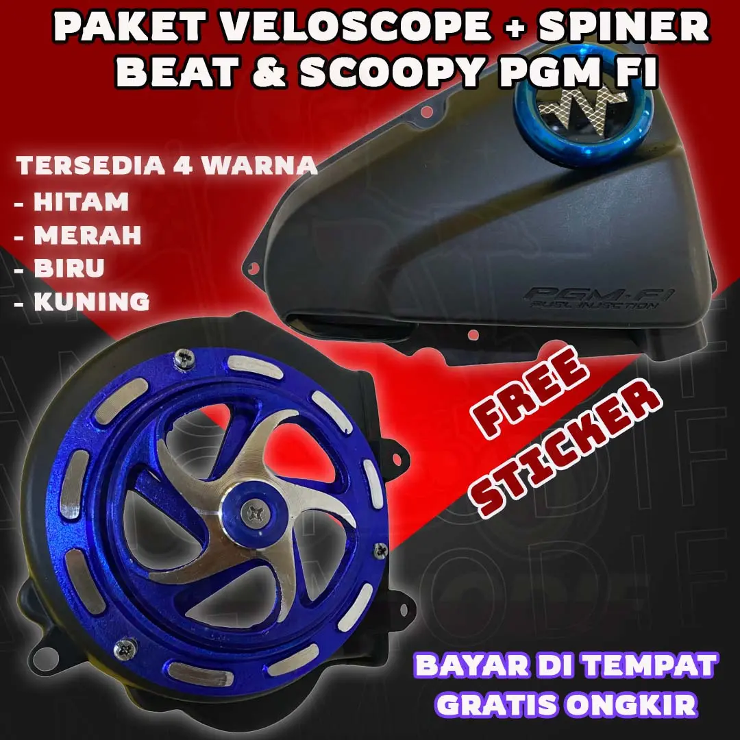 PAKET SPINNER + VELOSCOPE BEAT PGM FI SPINNER BEAT STARTER KASAR VELOSCOPE BEAT STARTER KASAR SPINER SCOOPY PGM FI VELOSCOPE SCOOPY PGM FI
