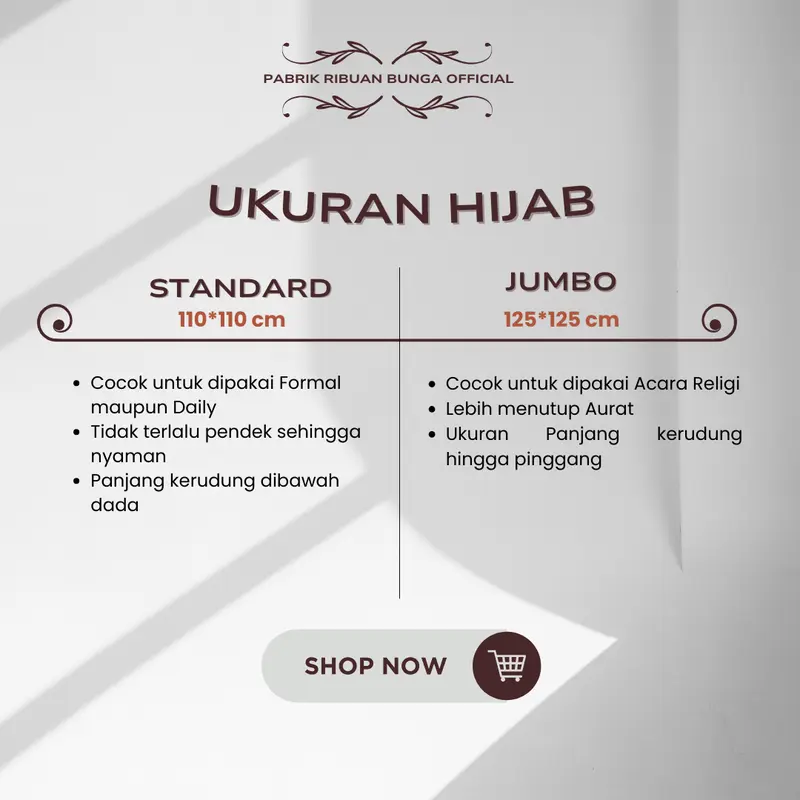 Hijab/Kerudung ukuran Standard Segiempat Motif bahan Voal TERMURAH dan Berkualitas PREMIUM (08-0022) 8