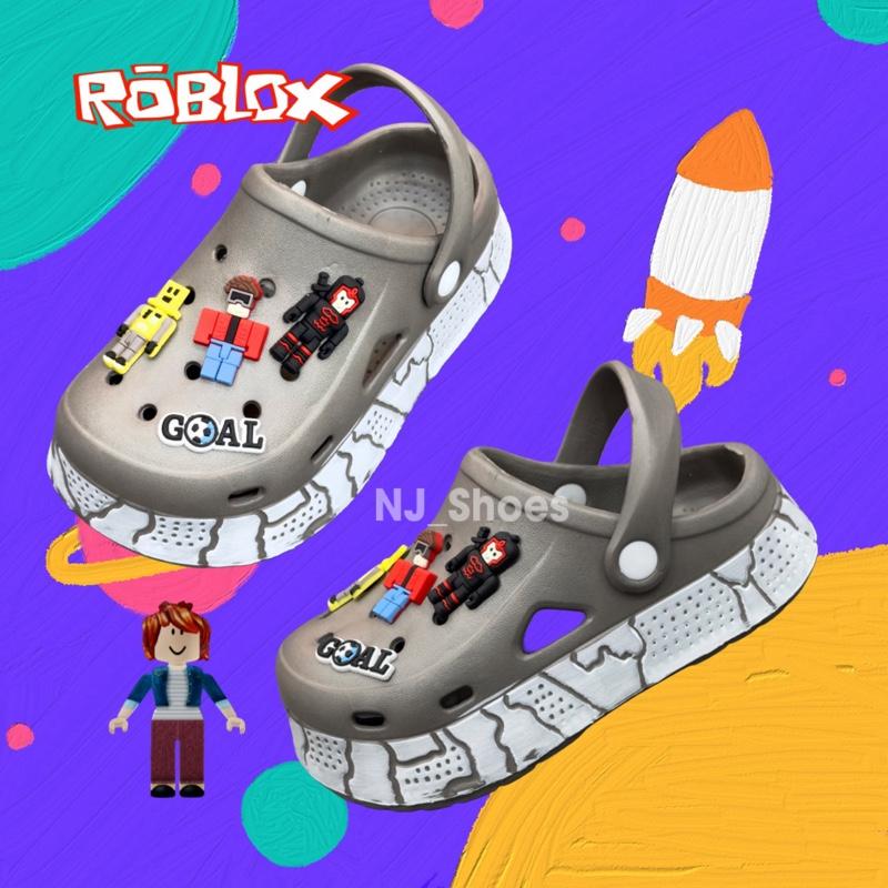 Sandal Anak Roblox Lucu Nyaman Anti Slip Ringan Dan Lembut Dipakai Seharian Sendal Baim Anak Laki-Laki Karakter Game Kekinian