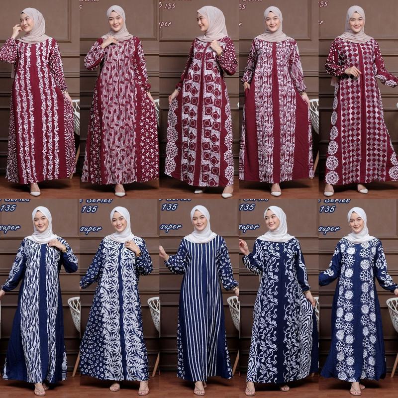 Product Introduction of Gamis Cap - Batik Multi Colour Bahan Rayon Super Jumbo Gamis Kekinian By Batik Cincaro muslim Wanita gaun lebaran kaftan crinkle maxi satin twill vanya hitam 《m》 • black baju brokat kondangan 2024 exclusive Premium 38