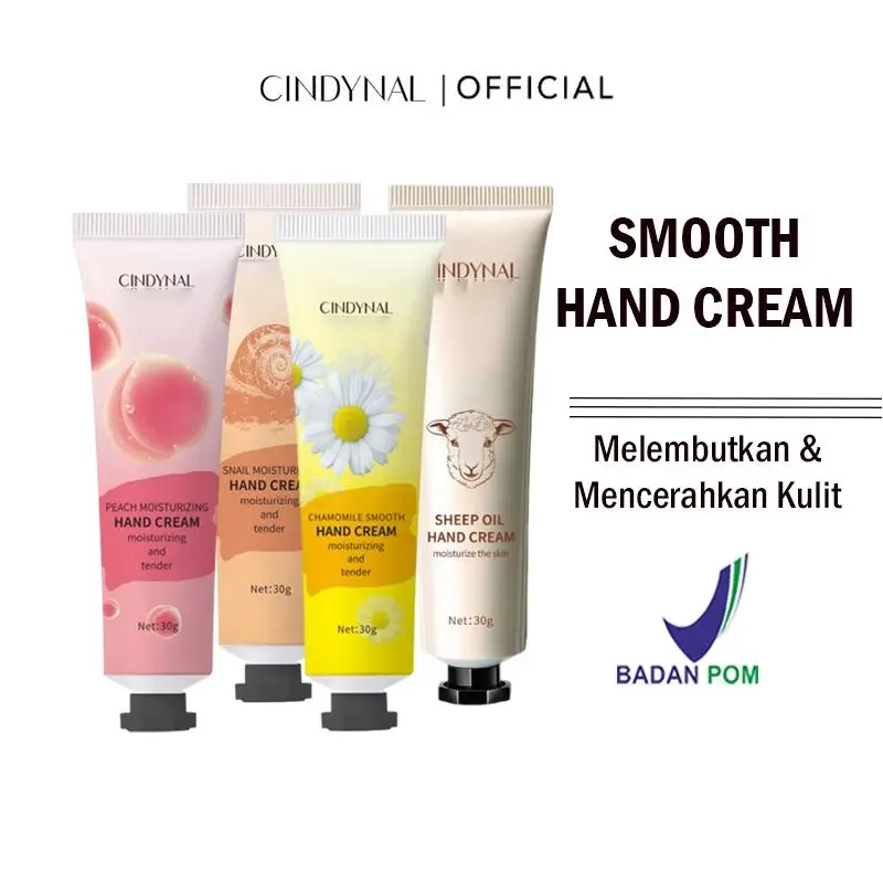 BPOM Cindynal Hand Cream/Lotion Tangan Keriput 30gr Fruit Lotion  Moisturizing Gift Nourishing PEACH