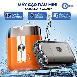 Máy cạo râu mini coclear CS007 toàn thân có thể rửa nước, sạc nhanhType-C 1.5 giờ, khóa du lịch thông minh. Bảo hành một năm