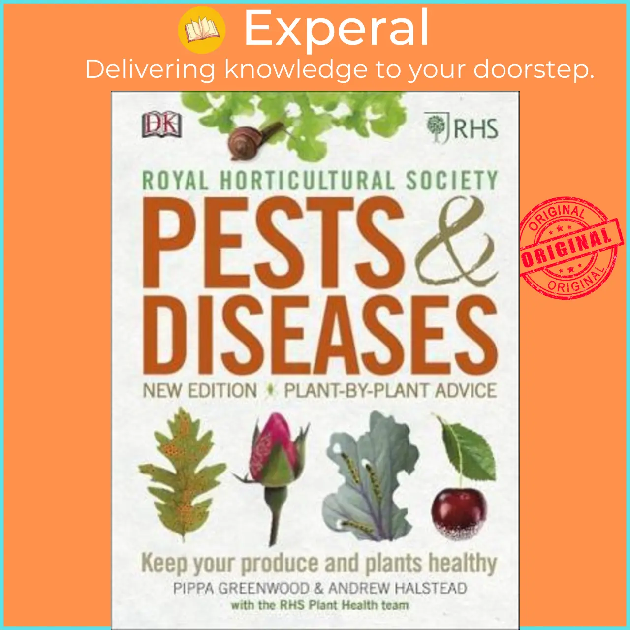 RHS Pests & Diseases : New Edition, Plant-by-plant Advice, Keep Your Produce and Plants Healthy by Andrew Halstead (UK edition, hardcover) - 9780241315606