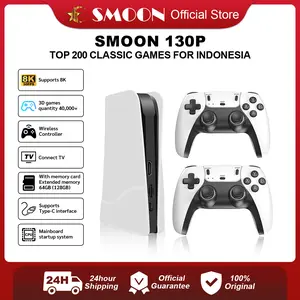 SMOON 130P GameStick - Game Console - Playgame - Games Classic - For TV - Computer - Proyektor - No Need Wifi- Super Smooth - Live