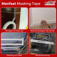 Gambar Borneo Masking Tape / Lakban Kertas 48 mm x 7 m - Not Specified dari Borneo Stationery Kota Surabaya 5 Tokopedia
