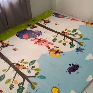 SNI Didibear Premium  Karpet Lipat Playmat Anak Bahan XPE Asli Uk 180X200  Motif Bolak Balik FREE TAS Playmate Bayi