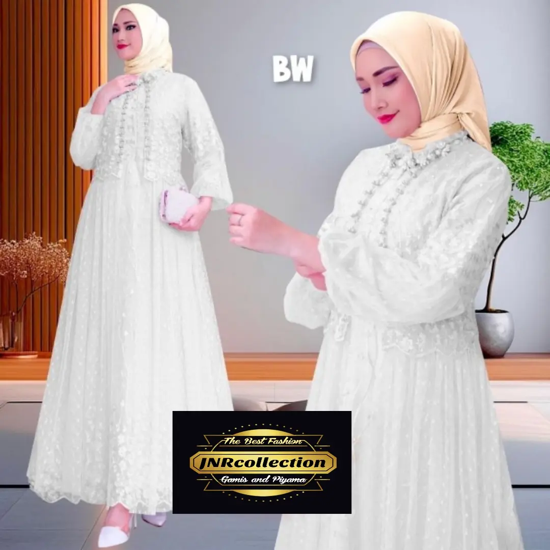 Gamis Busui Felika Maxi Kondangan Gamis Pesta Remaja Kekinian Dress Brukat Terbaru