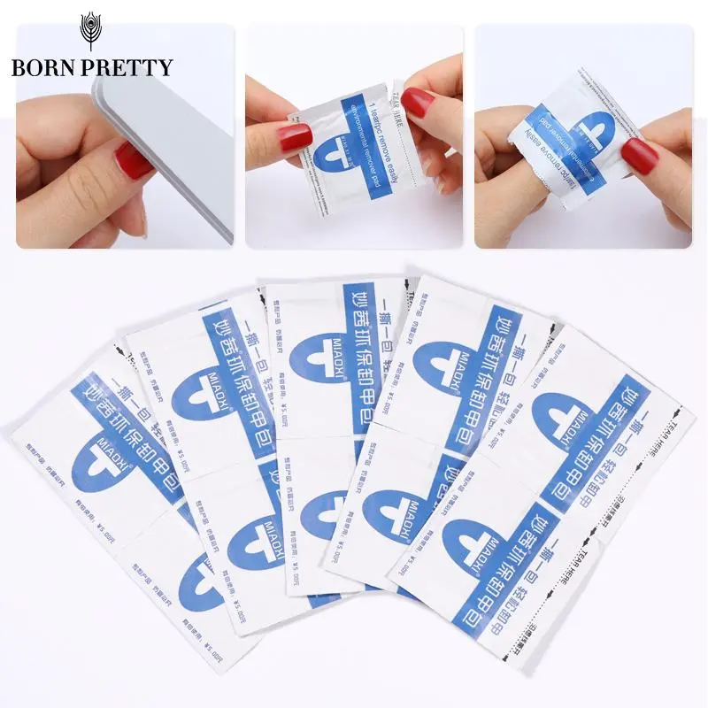 10pcs Gel Polish Remover Pads UV Soak Off Gel Polish Remover 7614