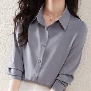 Atasan Wanita Lengan Panjang Premium Bahan Shakila twill Casual Nyaman Lembut