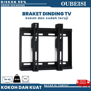OUBEISI Braket TV Dudukan LCD LED 19-60 Inch Adjustable dengan Garansi 3 Tahun & Bahan SPCC Berkualitas Tinggi