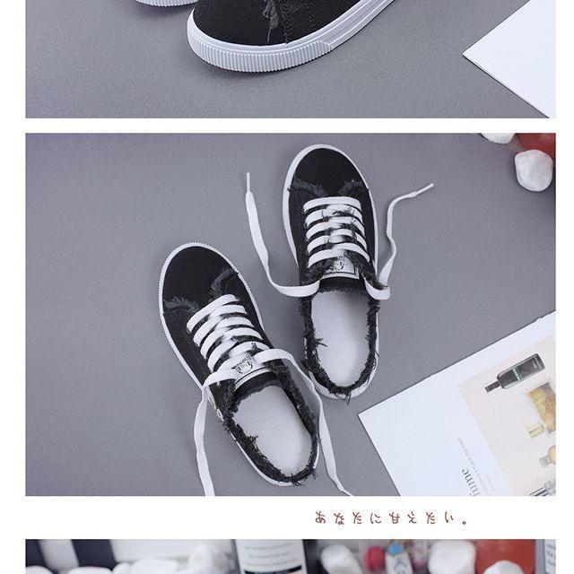 INDRAMAYU56 Sepatu Slipon Wanita Bahan kanvas Temali DM 01 6