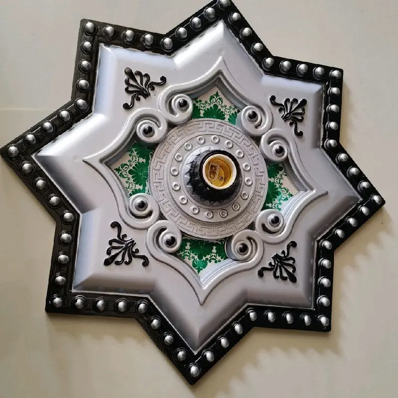 Fitting Lampu Ornamen/ Ornamen Plavon ukuran 40x40 cm 5
