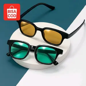 Kacamata Hitam Candy Colour Korean Style untuk Perempuan Desain Unik Gaya Fashionable