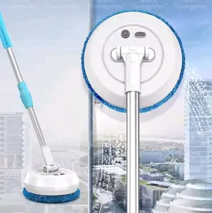 Robot Mini Pembersih Otomatis  Listrik Serbaguna Alat Pel Lantai Kaca Dinding Jendela Plafon  Cas Ulang Charge rechargeable Spinning Mopping Smart