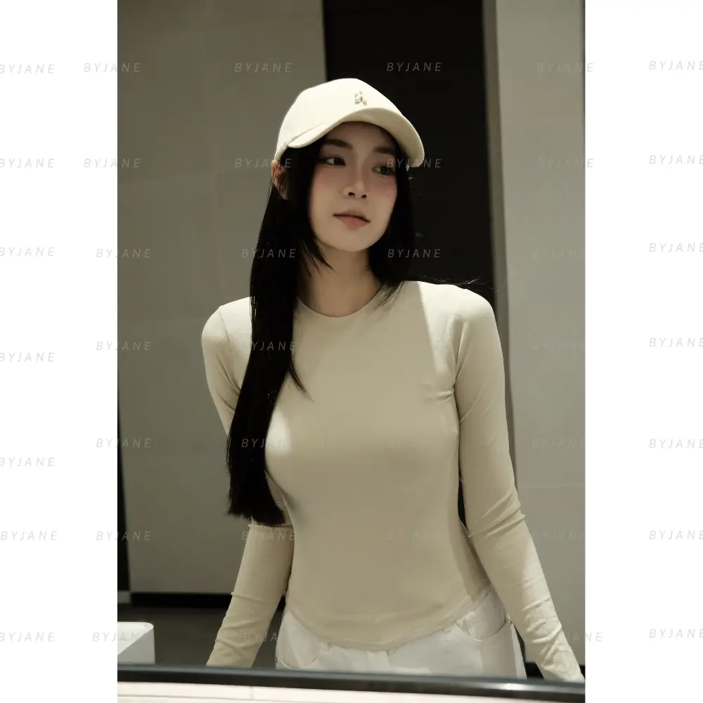 ( MÀU MỚI ) Áo thun cổ tròn dài tay chất co dãn mềm mịn BYJANE -888 | BigBuy360 - bigbuy360.vn