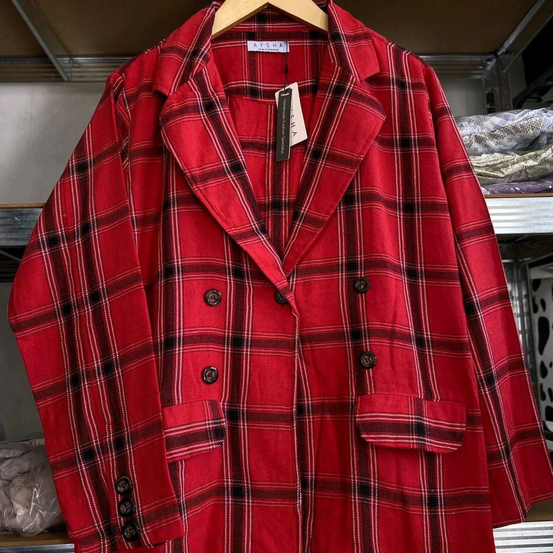 Blazer kotak kotak aysha orii butik 0