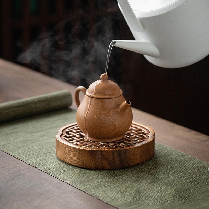 Product Introduction of Tea tray, walnut solid wood tea tray, small water storage pot holder for household use, hand polished wooden tea tray 8