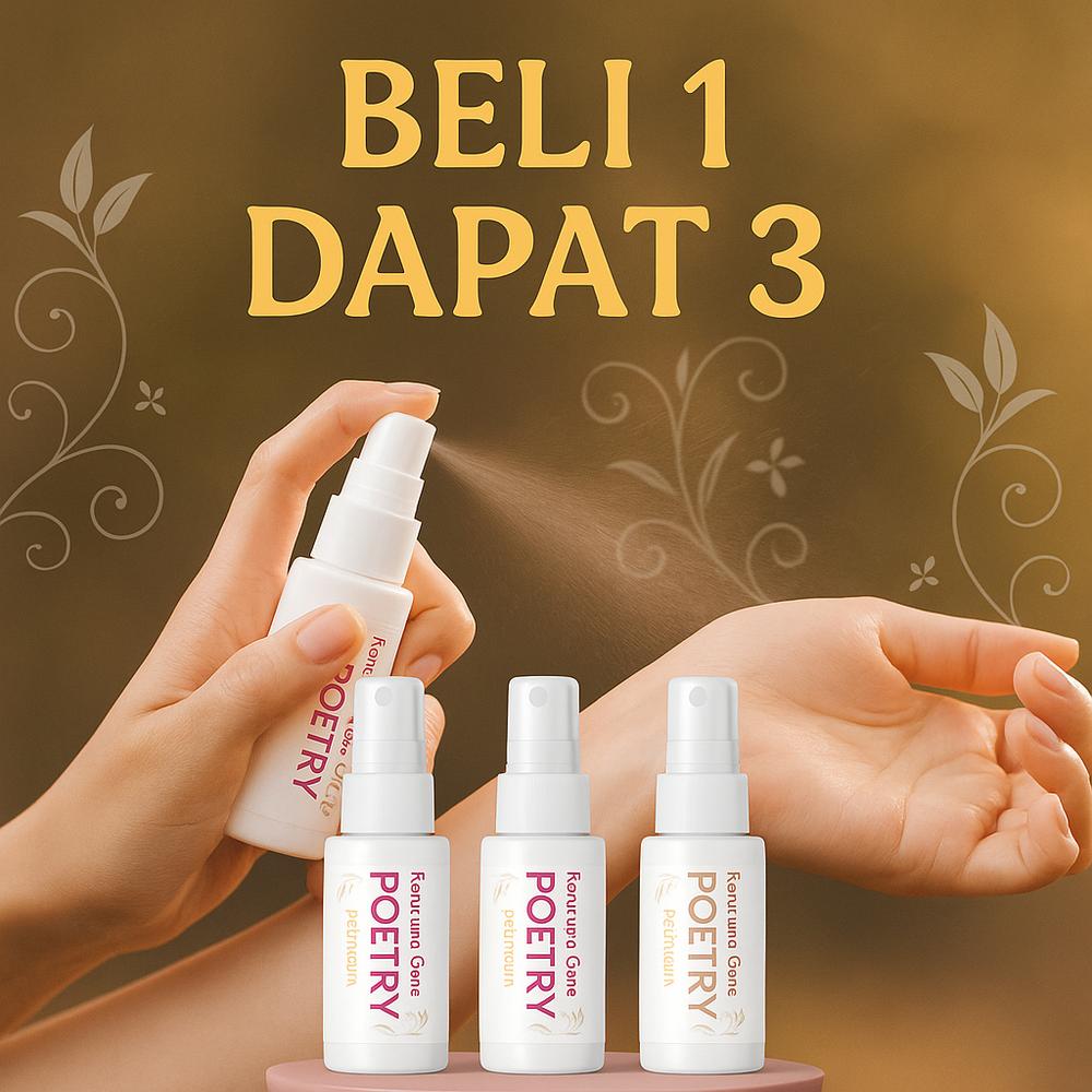 Poetry Paket Promo 3 pcs Feminine Parume Wanita Perawatan Keputihan Kewanitaan Hygine - BebbleGum 1 Pcs, BubleGum 2 Pcs