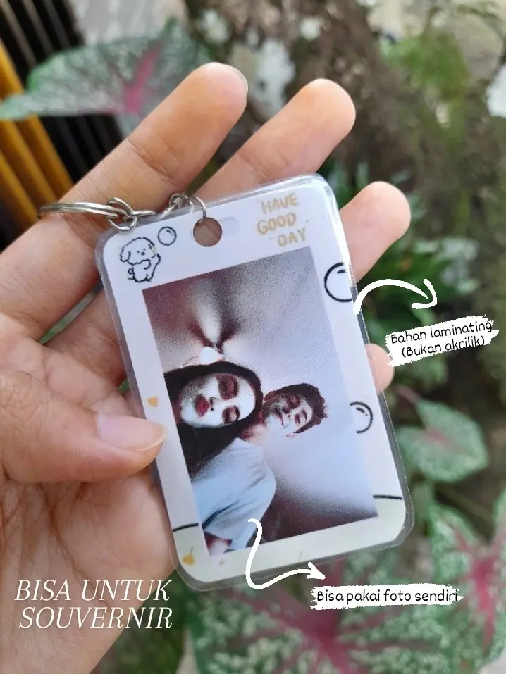 Gantungan Kunci Custom Foto Sendiri / Gantungan Kunci Bahan Laminating / Ganci Foto
