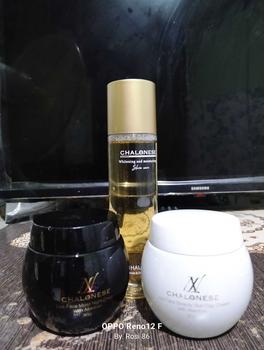 Product Review of CHALONESE WHITENING&ANTI AGING SET (1SET MOISTURIZER+TONER) MEMBANTU MENGENCANGKAN WAJAH ,MELEMBABKAN WAJAH,ANTI KERUTAN Hitam Facial Pencerah Mencerahkan Perawatan Cleansing Muka Memutihkan from s**🤍 2