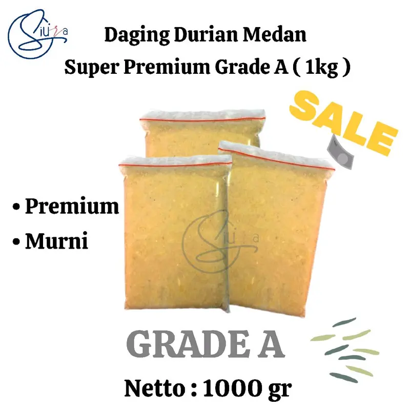 Daging Durian Medan - Super Premiun Grade A (1KG) Frozen 0