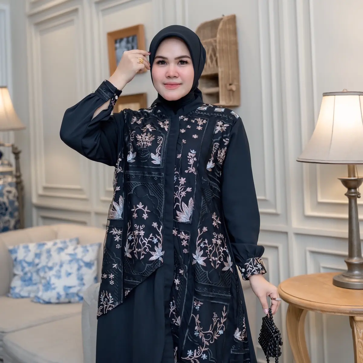 Zahra Dres Big size M032 Casual Wanita Baju  Pesta