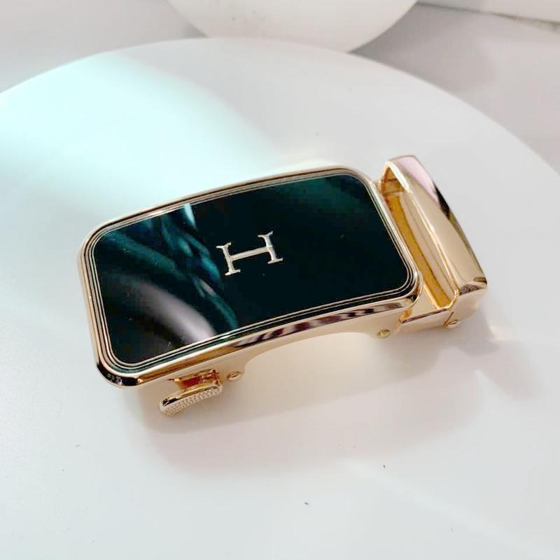 Đầu khóa thắt lưng nam cao cấp mặt nịt tự động không kèm dây dùng cho bản dây 3,5cm có răng cưa Cao Su Kaki