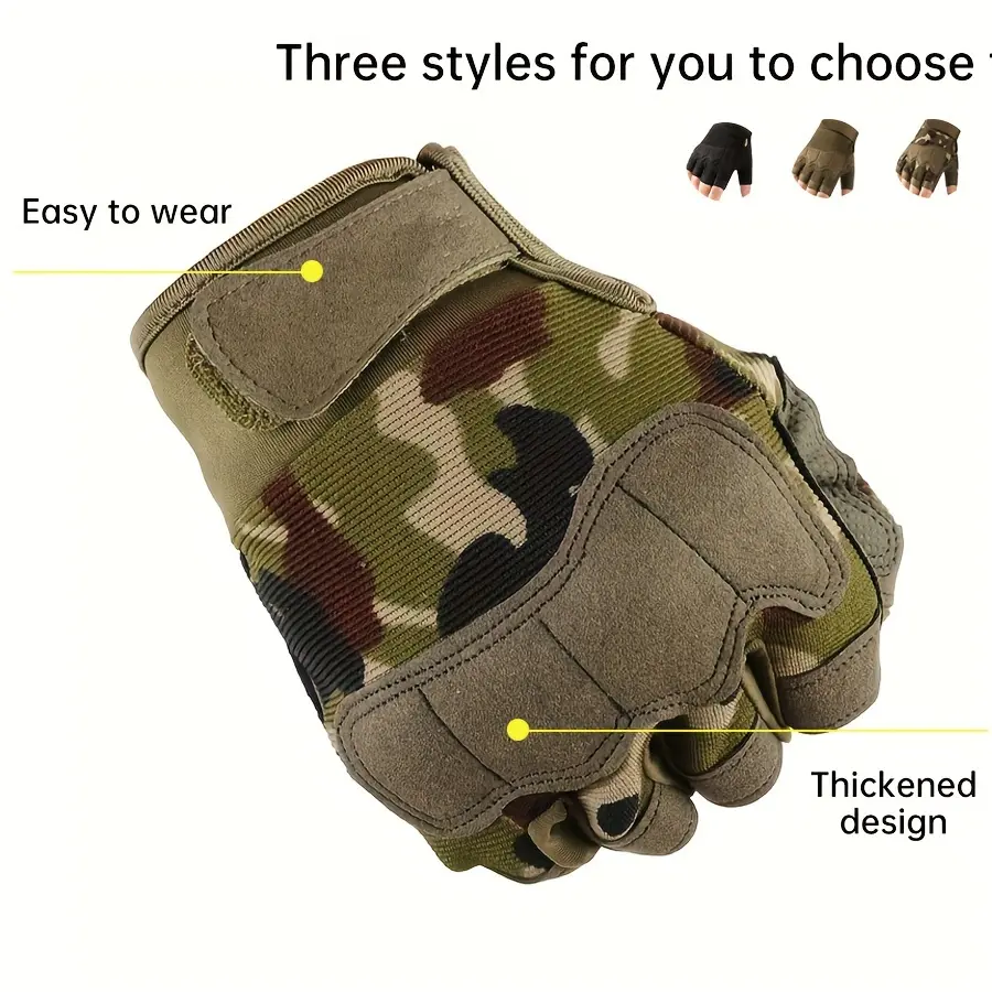 A pair of men/women general anti-slip wear comfortable half finger gloves three styles you choose suitable for a variety of outdoor sports fitness, outdoor sports necessary, multi-scene use