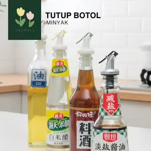 VASMALL - TUTUP BOTOL MULTIFUNGSI | BOTTLE POURER WITH STOPPER | TUTUP BOTOL OIL SAUCE DISPENSER | BOTTLE POURER PENUANG KECAP