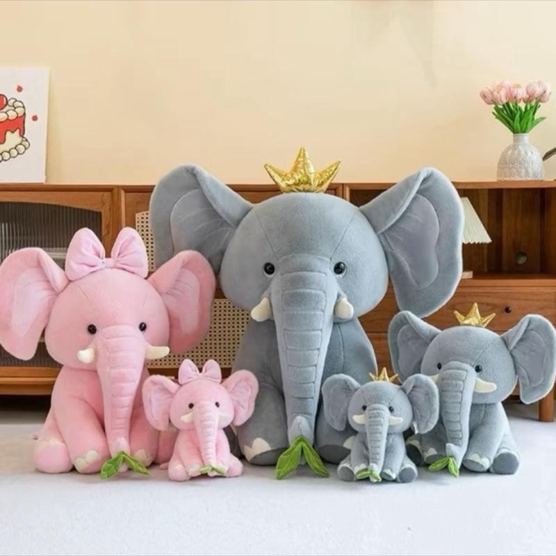 Gấu bông con voi ngỒi size 35 cm khổ vải nên fom 30cm , quà tặng gấu bông , thú nhồi bông