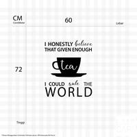 Gambar Stiker Cutting Tea Shop Quotes Sticker Dinding Kaca Motivasi Cafe Teh - Putih dari LANCARI Kota Administrasi Jakarta Pusat 2 Tokopedia