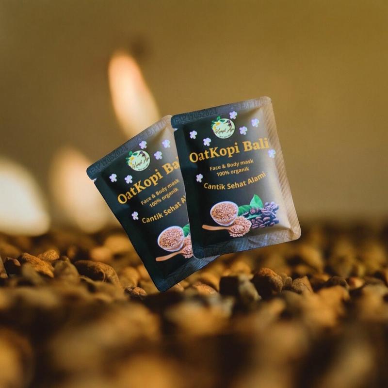 Masker Wajah dan badan Kunyit Ayu Kopi 4 Pcs Mencerahkan & Mengencangkan Memudarkan wash mask 3