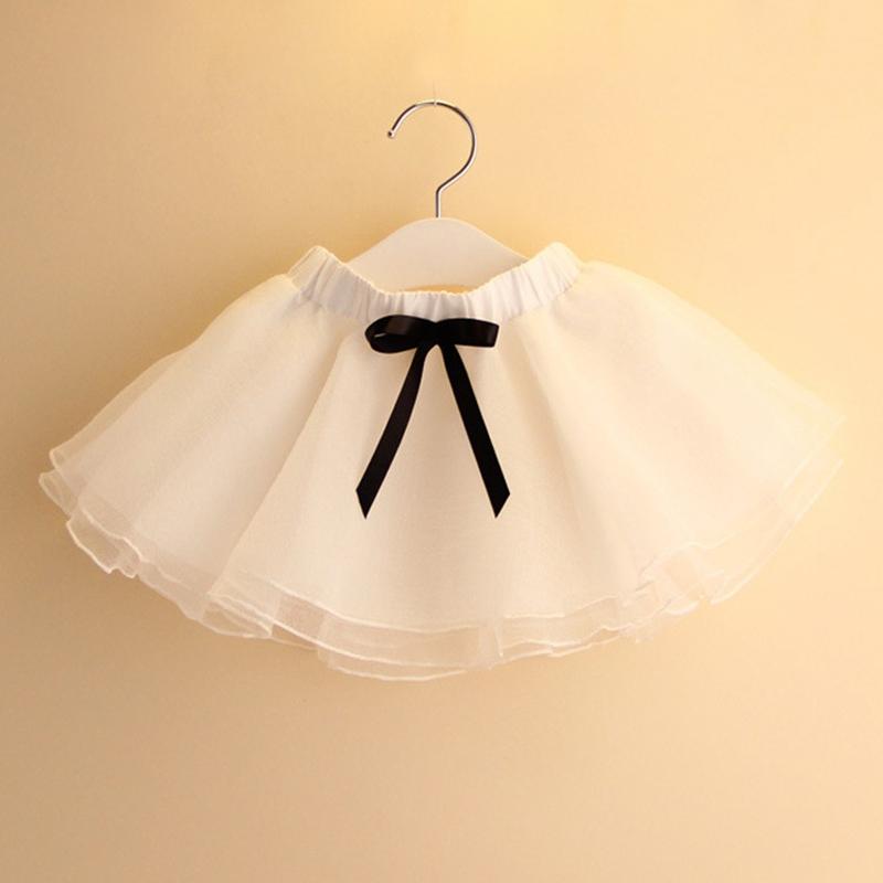 Product Introduction of Summer Casual Fashion Girls Bow-Knot Solid Color Mesh Tutu Dance Skirt Children\'s Clothing 54