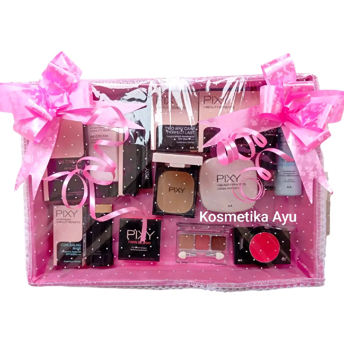 Paket PIXY Seserahan pakai box/ Pixy Make up Foundation Mascara
