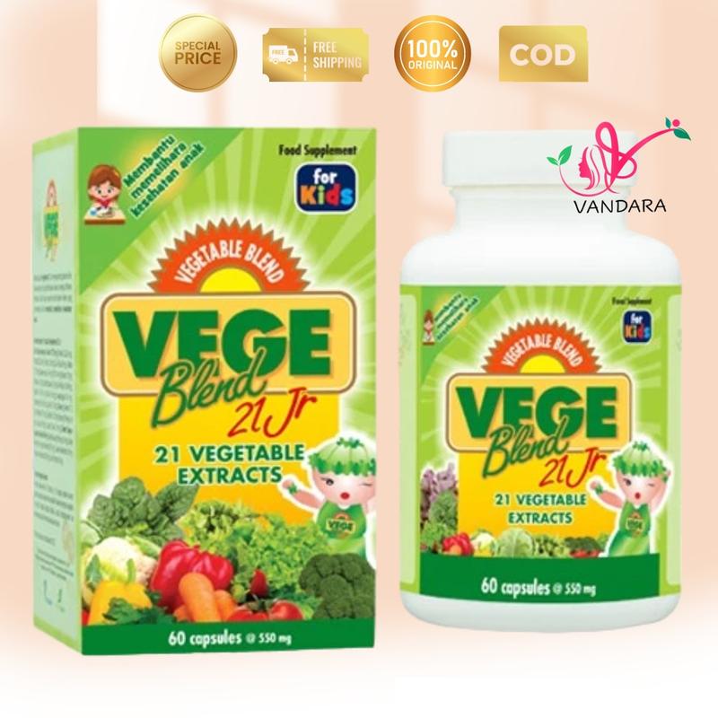 Vegeblend 21 Junior Kapsul Ekstrak 21 Jenis Sayuran - Vitamin Anak 0