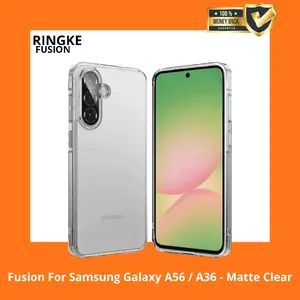 Ringke Fusion Case Untuk Samsung Galaxy A56 / A36 - Matte Clear Transparan Original