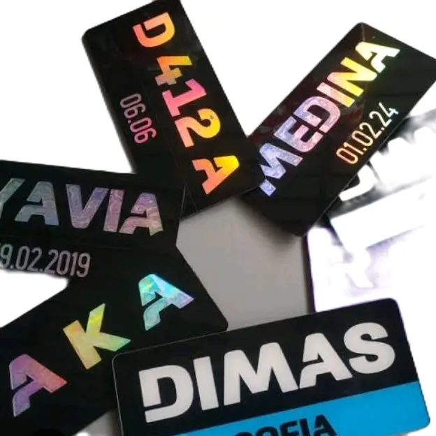 custom nama akrilik warna warni sehari jadi Motorcycle