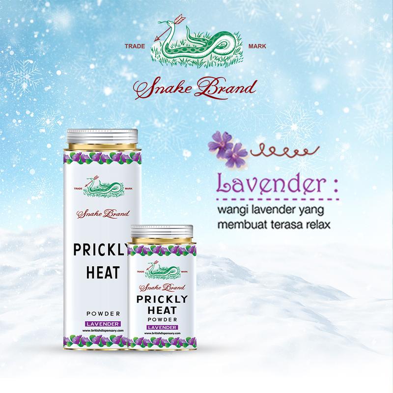 PRICKLY HEAT SNAKE BRAND LAVENDER 300 GRAM 3