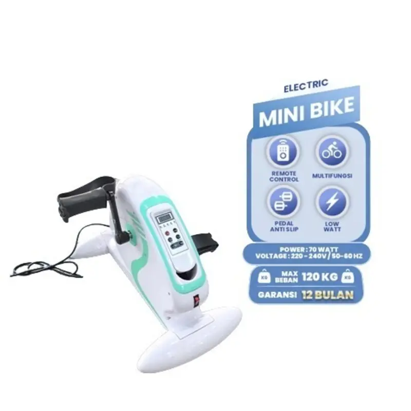 Mini Elektrik Bike - Sepeda Statis Terapi untuk Pemulihan Stroke & Otot Kaki Listrik Alat 0