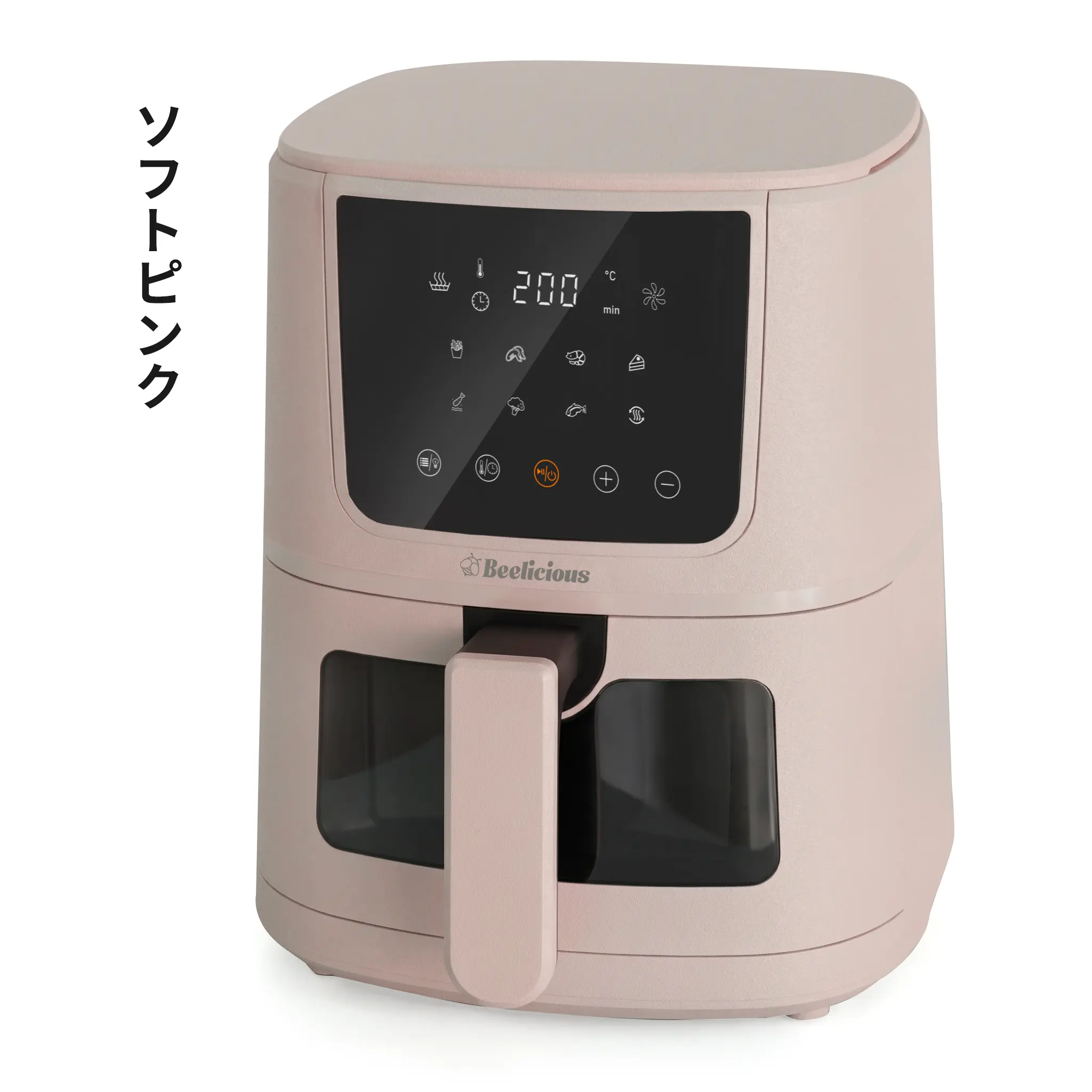 国内即納] Beelicious ノンフライヤー 4.5L 大容量、静音マット