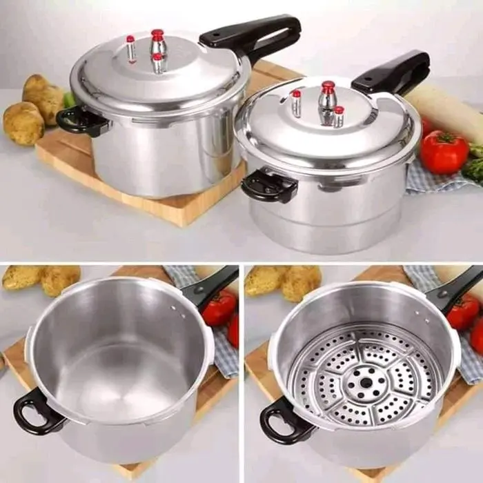 HC Panci PRESTO Pressure Cooker 16 Liter Besar Alumunium Kukusan Safety Cover Lock Kitchenware 16L