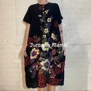 [Sesawi] Daster Plisir Sesawi Label Putih LD 120 Busui Kancing Kantong dan Cocok untuk Ibu Menyusui