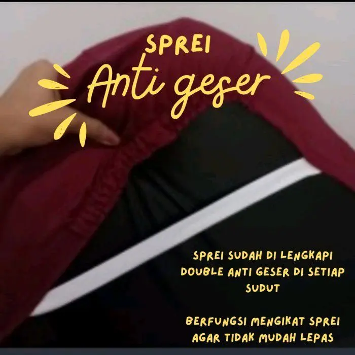 Hiro Sprei Set Queen 160x200 Motif Polos Kasur Busa Hotel Double Karet Anti Geser 160x200x10 160x200x15 160x200x20 160x200x25 160x200x30 Aesthetic Plain Bisa Dicuci 1