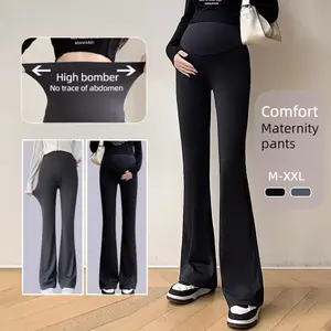 Ibu Hamil Megandung Pregnancy Pants Celana celana cutbray ibu hamil Jeans Hamil Maternity Pants Seluar Pregnant Seluar Perempuan Pregnant Seluar Y119 Lengan Bumil Wanita