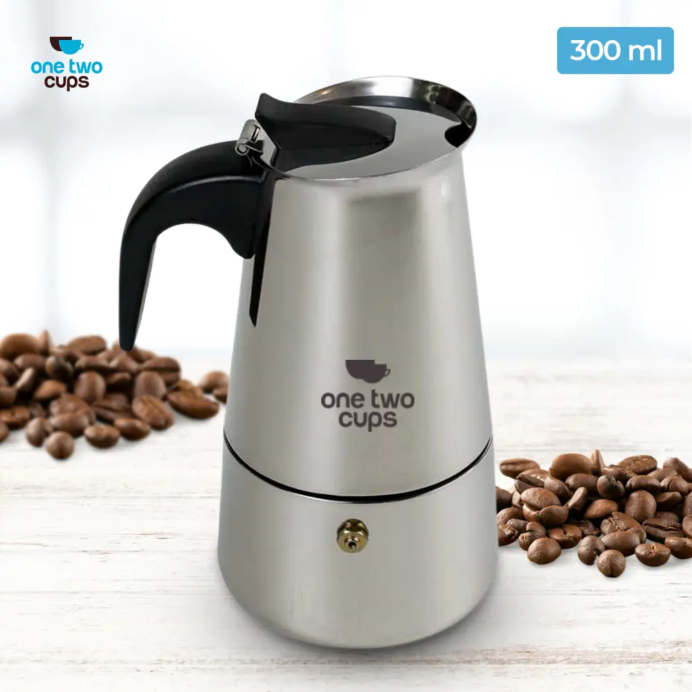 Moka Pot Espresso Coffee Maker Stovetop 6 Cup 300ml - Z20