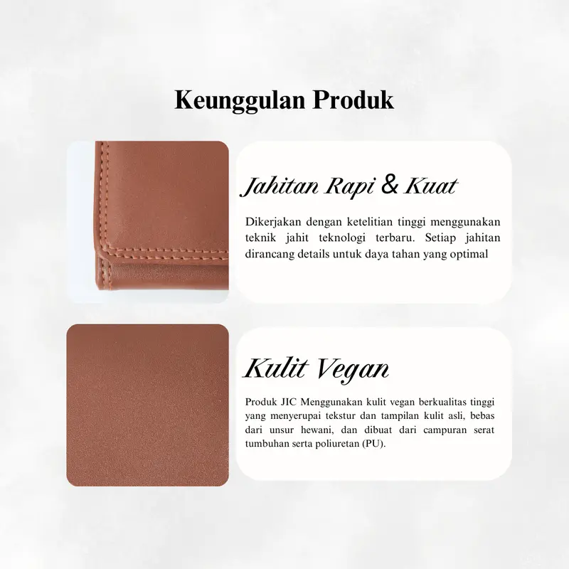 IZEEA Alice Vegan Long Wallet Dompet Panjang Minimalis Multifungsi Wanita Tahan Air 2