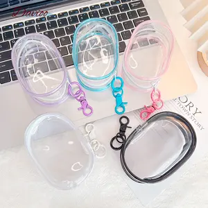 Kotak Penyimpanan Data Kabel Charger Pouch Keychain Mini Bag untuk simpan Headset Kosmetik Bonekamini dan Lain-Lain