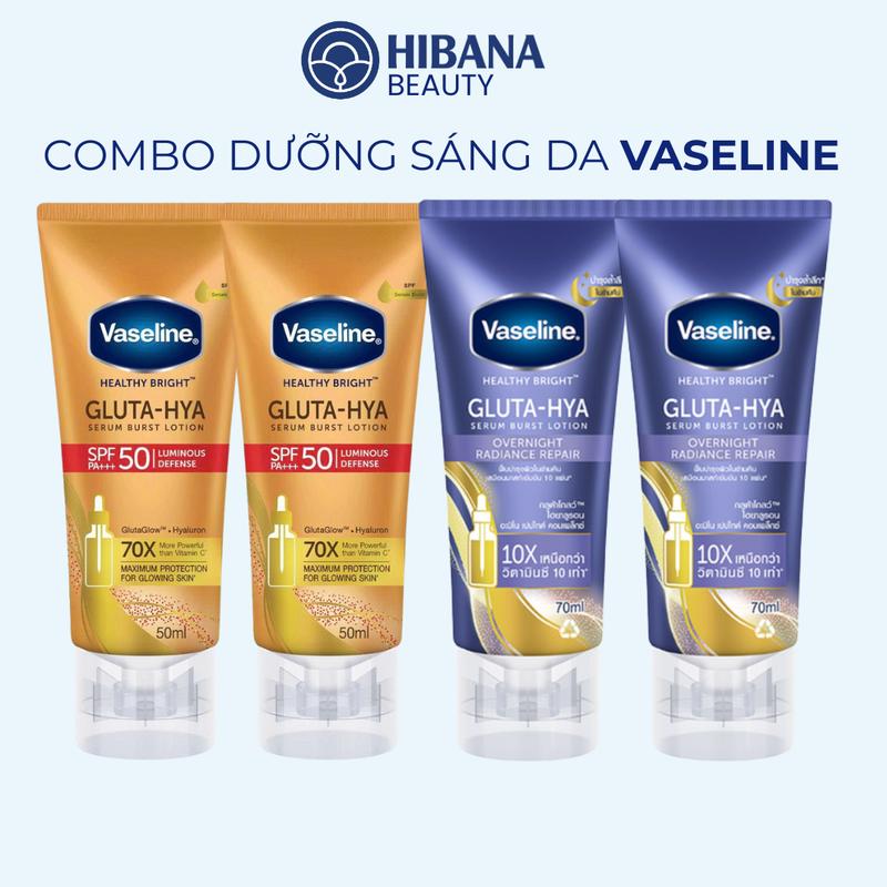 [THAMYEUSKINCARE] Sữa Dưỡng Thể VASELINE Cấp Ẩm Bảo Vệ & Dưỡng Da Sáng Mịn 70ML & 50ML