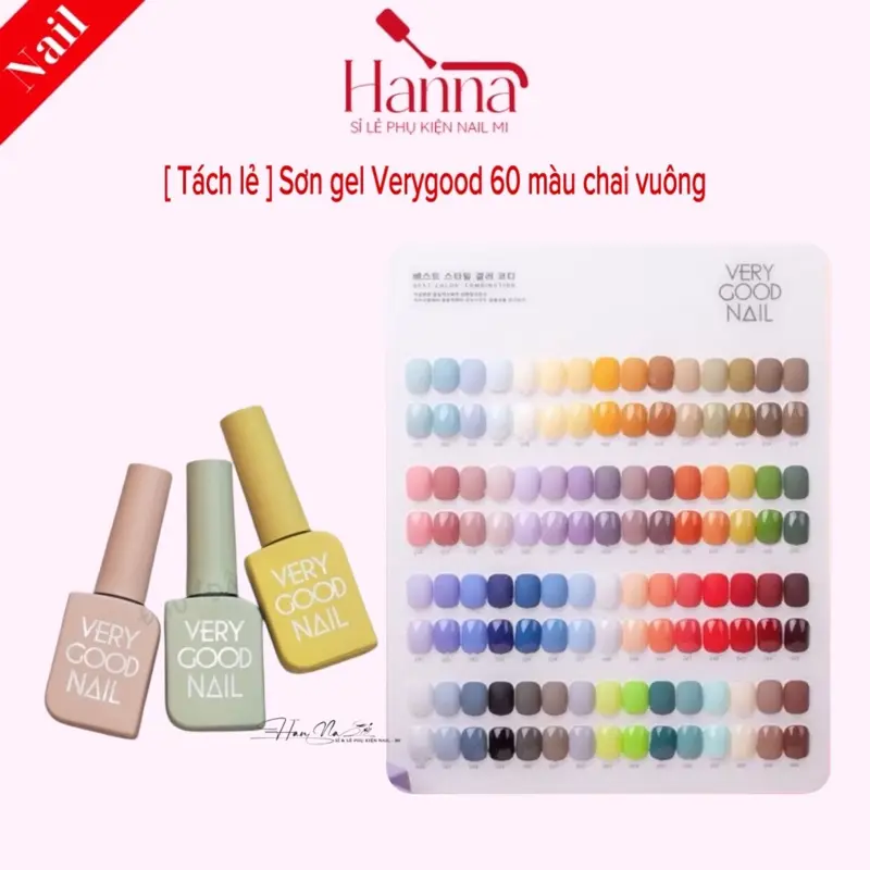[MUA 5Lọ TẶNG 1 lọ]  Sơn gel Verygood Nail  [chọn lẻ từ 1-60] Nữ