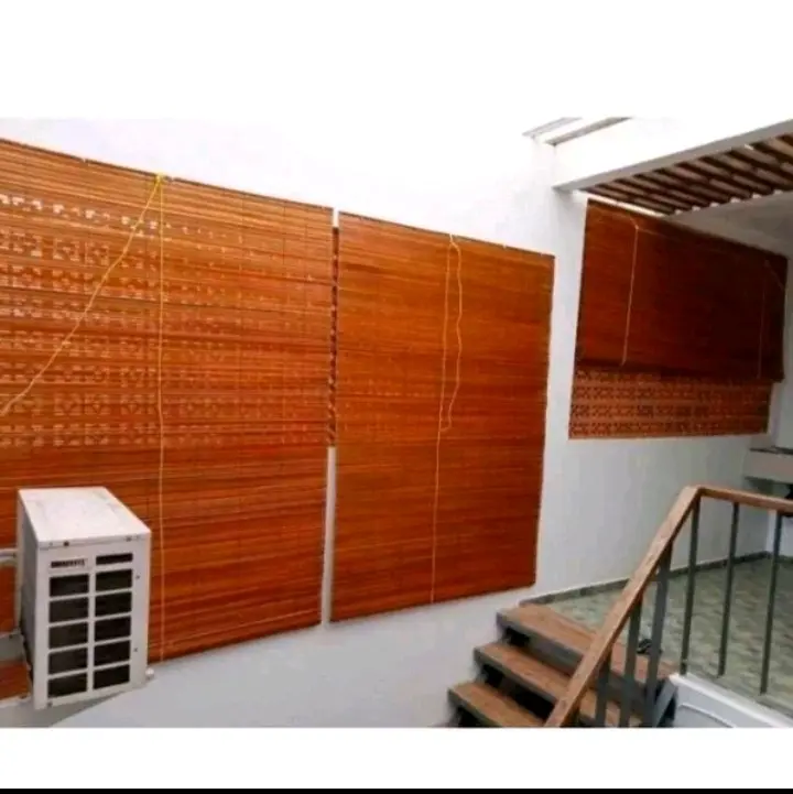 Tirai outdoor lengkap tali sama kerekan penggulung